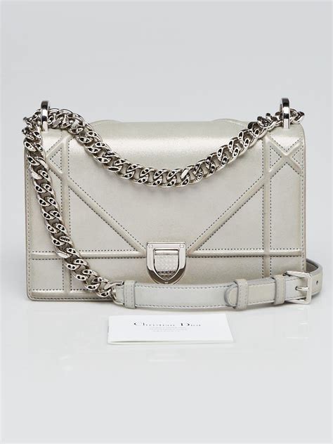 dior diorama bag shinny silver|CHRISTIAN DIOR Vintage Christian Dior Diorama Bag .